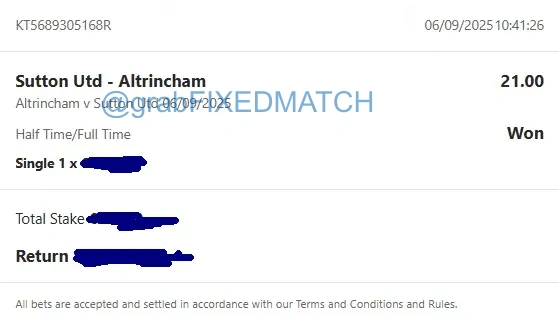 100% grab fixed match